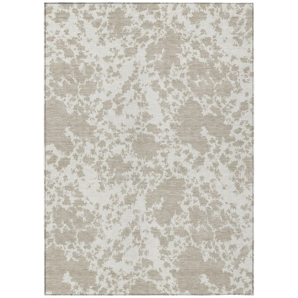Chantille Machine Washable Indoor/Outdoor Abstract ACN2919 Cream 10 ft. x 14 ft. Area Rug