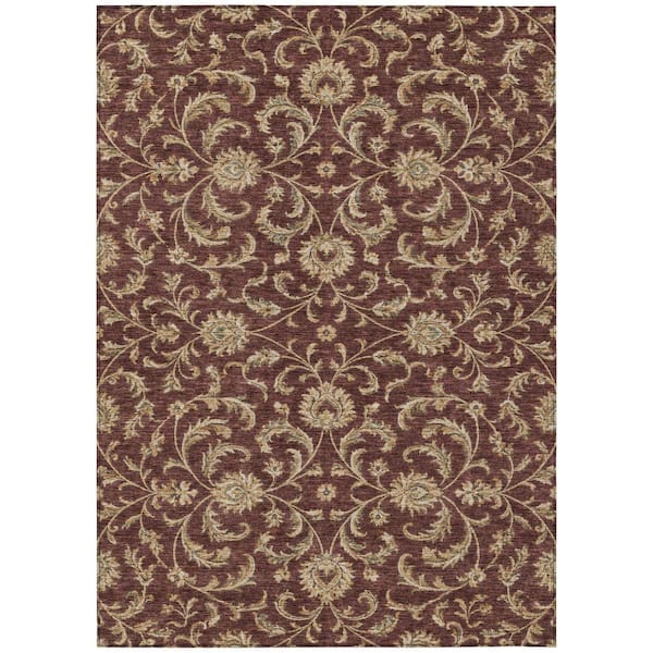 Chantille Machine Washable Indoor/Outdoor Abstract ACN3078 Garnet 3 ft. x 5 ft. Area Rug