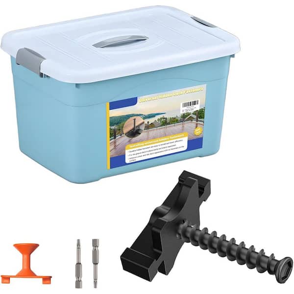Composite Decking Hidden Fasteners Black Corrosion-Resistant Clips (1000-Pack) for Seamless Installation