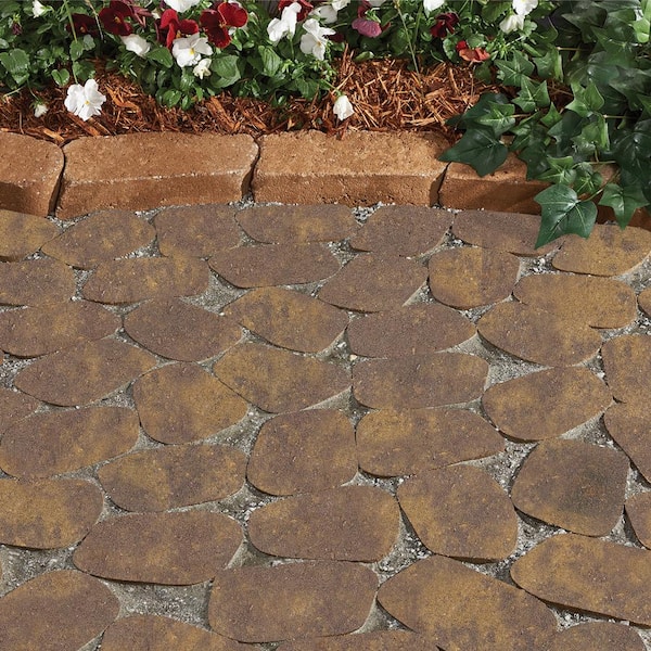 Luna 6.02 in. L x 4.33 in. W x 2.36 in. H Buff Dark Brown Concrete Paver (640-Pieces/116 sq. ft. /Pallet)