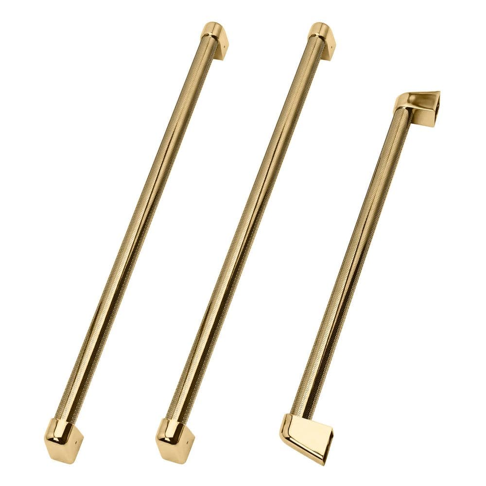 Autograph Edition 36 in. Built-In Refrigerator Helix Handles (Set of 3) in Polished Gold price history on PriceWatchPro