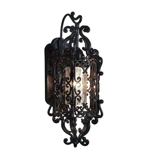 Eurofase Bravada Collection Wall Sconce Outdoor Chestnut Light Fixture-DISCONTINUED