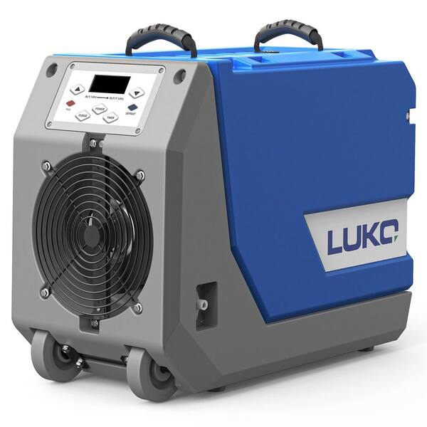 180 Pt. 7,500 sq. ft. Commercial Rotational Molded Portable Dehumidifier in. Blue with Pump and Drain