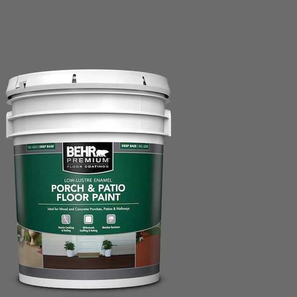 BEHR PREMIUM 5 gal. #770F-5 Dark Ash Low-Lustre Enamel Interior/Exterior Porch and Patio Floor Paint
