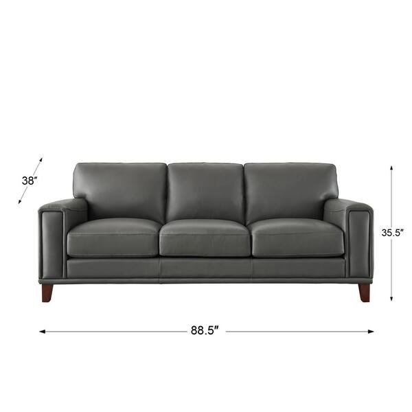 Costco jensen deals leather sofa