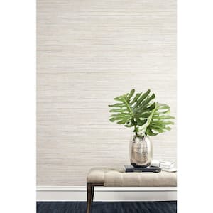 Baja Grass Brown Texture Paper Strippable Roll Wallpaper (Covers 60.8 sq. ft.)