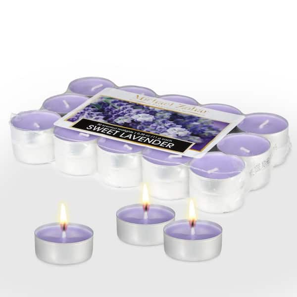 Michael Zohar Candles Scented Tealight Candles Sweet Lavender - 3.5 hours (30-Pack)