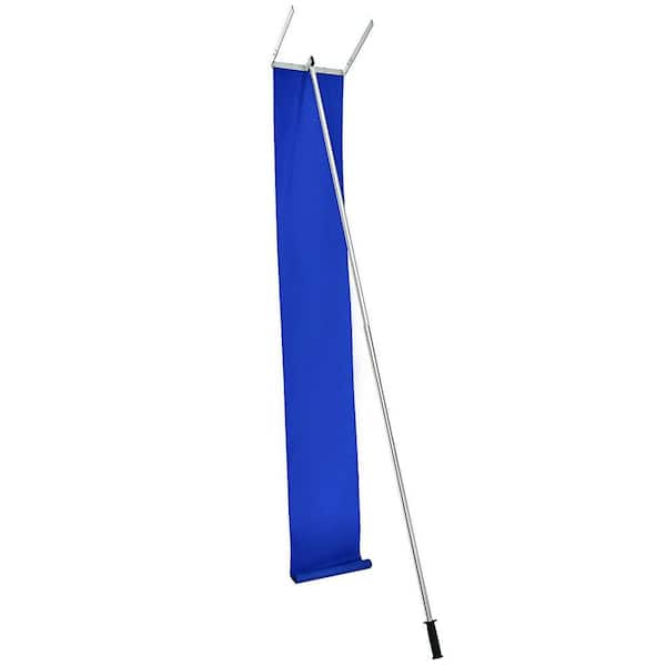 WELLFOR 231.6 in. Aluminum Lightweight Roof Snow Rake Removal Tool
