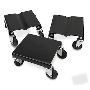 3-Piece 1500 lbs. Snowmobile Roller Dolly Mover Set