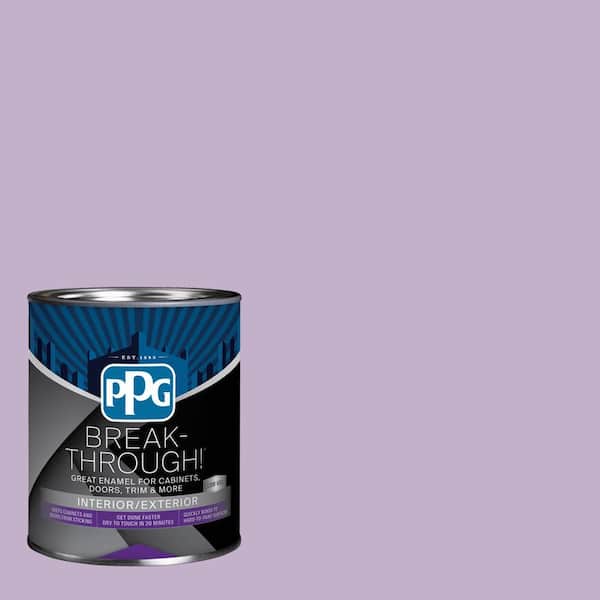 Break-Through! 1 qt. PPG1176-4 Purple Essence Satin Door, Trim & Cabinet Paint