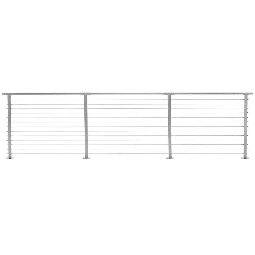 16 ft. Deck Cable Railing, 42 in. Base Mount in Grey price history on PriceWatchPro
