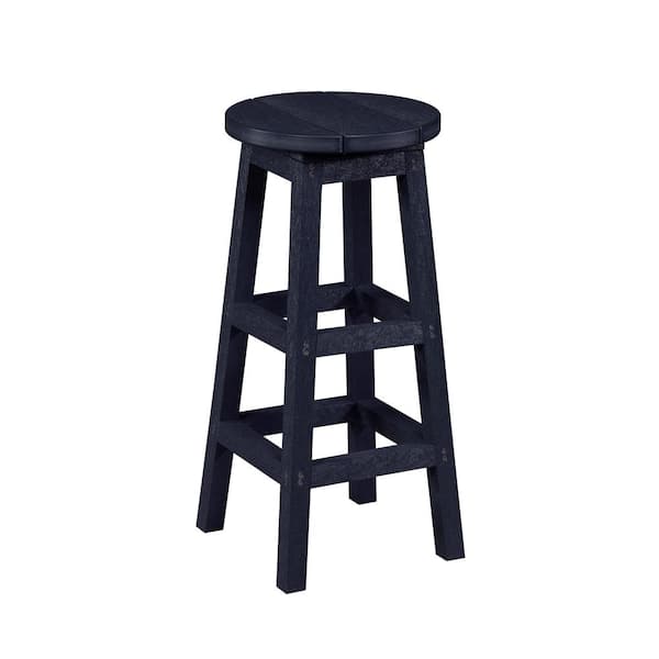 C.R.PLASTIC PRODUCTS Recycled Plastic Onyx Outdoor Bar Stool CX21