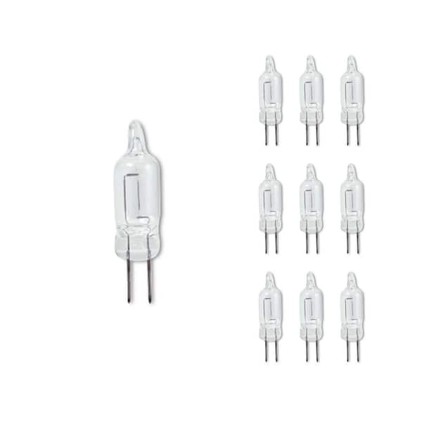Bulbrite 10-Watt Soft White Light T3 (G4) Bi-Pin Screw Base Dimmable Clear Xenon Light Bulb(10-Pack)