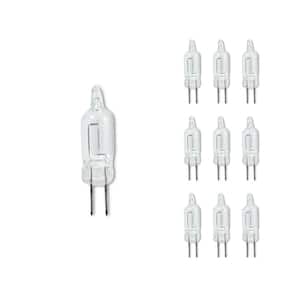 10-Watt Soft White Light T3 (G4) Bi-Pin Screw Base Dimmable Clear Xenon Light Bulb(10-Pack)