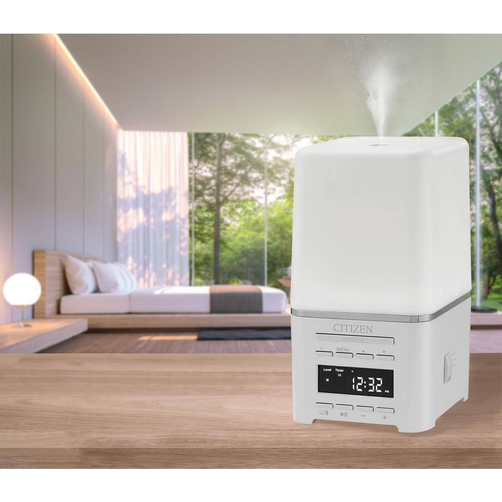 CITIZEN SensoryTime aromatherapy alarm clock with Bluetooth, white