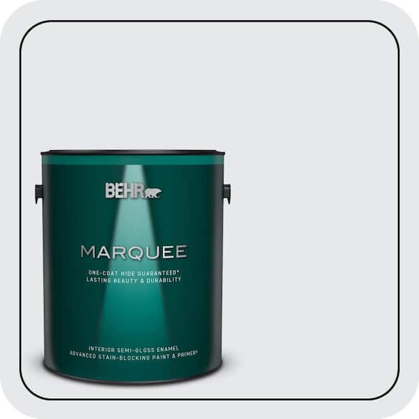 BEHR MARQUEE 1 gal. #PR-W10 Swirling Water Semi-Gloss Enamel Interior Paint & Primer