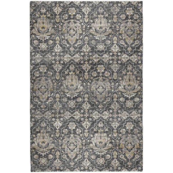 Dream Shag Premium Machine Washable Abstract ADS94 Shadow 8 ft. x 10 ft. Area Rug