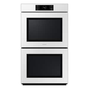 Bespoke 6.3 cu. ft. Smart Front Control Slide-In Electric Range with Air Fry  & Wi-Fi in White Glass Ranges - NE63BB851112AA