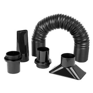 2-1/4 in. Flexible Dust Collection Hose Kit, Black