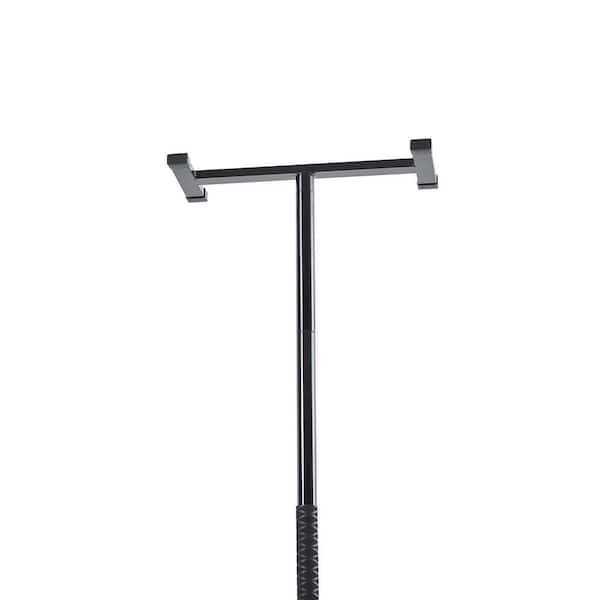 Floor-to-Ceiling Transfer Pole, 300 lbs. Capacity Pole, Tension-Mounted Bathroom Support Bar with Non-Slip Curved Handle