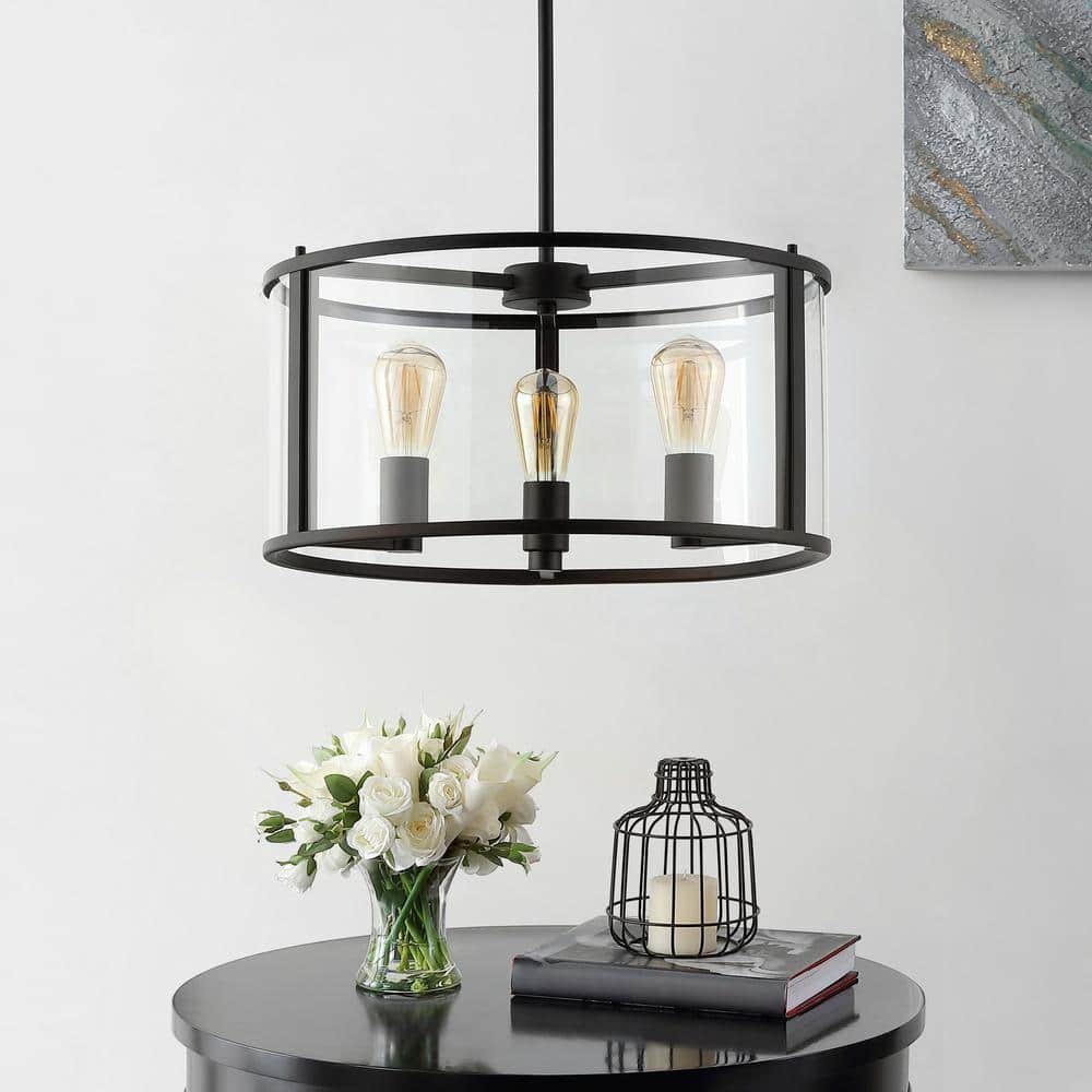 Luminous Globe 4-Light LED Pendant with Clear Glass Shade