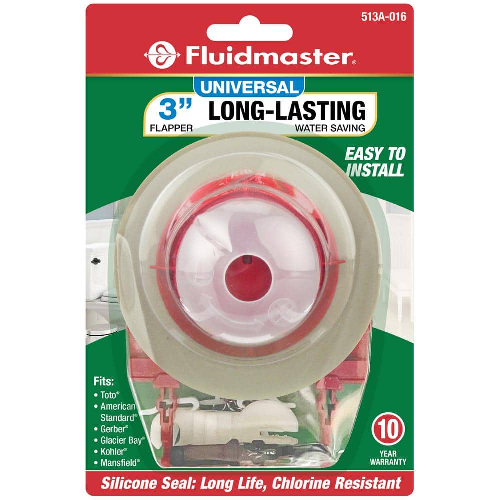 Fluidmaster 3-Inch Universal Red Rubber Toilet Flapper