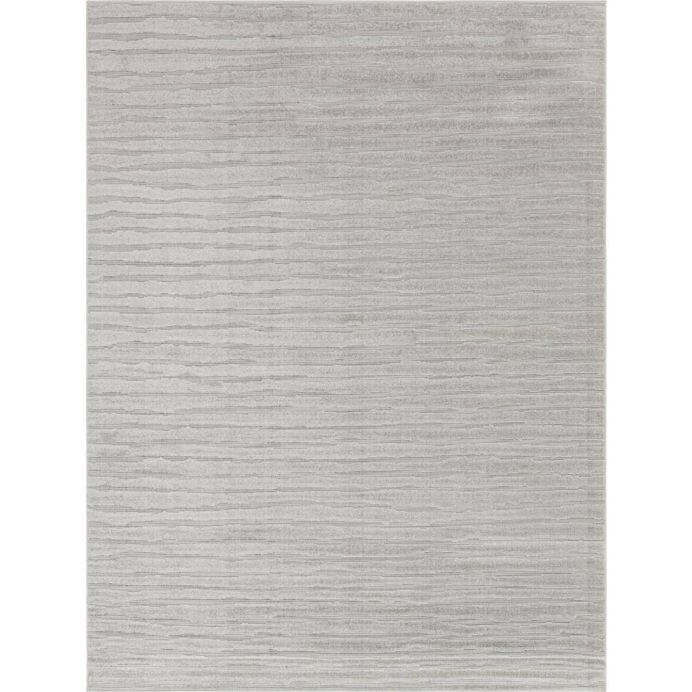 Unique Loom Sabrina Soto Gray 9 ft. x 12 ft. Ola Indoor/Outdoor Area