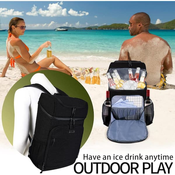Cooler backpack - great for beach outings or picnics Amazon.com: YANGKTIC Cooler Backpack-54 Can Cooler Bag - 24  main image 2