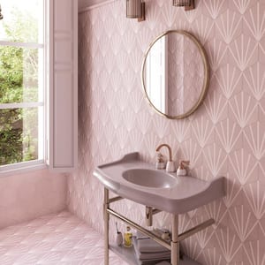 Horizon Dusk Hex Rosa 7-3/4 in. x 9 in. Ceramic Floor and Wall Tile (8.88 sq. ft./Case)