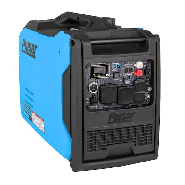 6000 Watt Recoil Start Low Fuel Gauge Gasoline and Propane Dual Fuel Inverter Portable Generator with CO Sentry