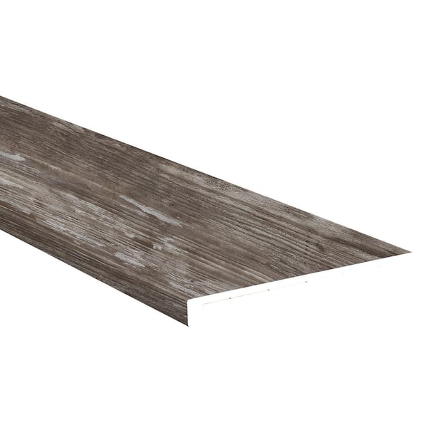 MSI Hickory Lake 1.25 in. T x 12 in. W x 47.2 in. L Luxury Vinyl Stair Tread Eased Edge (2 Pieces/case)