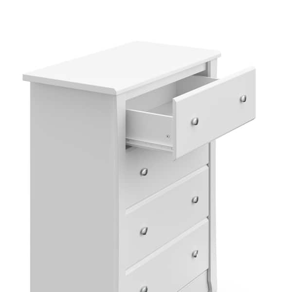 Storkcraft crescent 4 drawer chest white discount