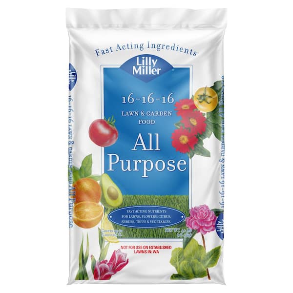 Lilly Miller 40 lb. 8,000 sq. ft. All Purpose Lawn and Garden Fertilizer 16-16-16