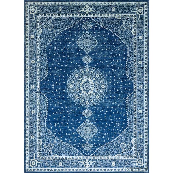 Unique Loom Bromley Midnight Navy Blue 9' 0 x 12' 2 Area Rug