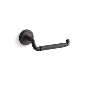 Paces Wall Mounted Toilet Paper Holder in Matte Black