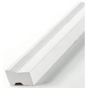 1-1/4 in. D x 2 in. W x 84 in. L White PVC Brick Mould Mitered Set Drip Cap