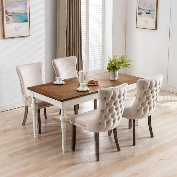 Wood wingback dining outlet chair