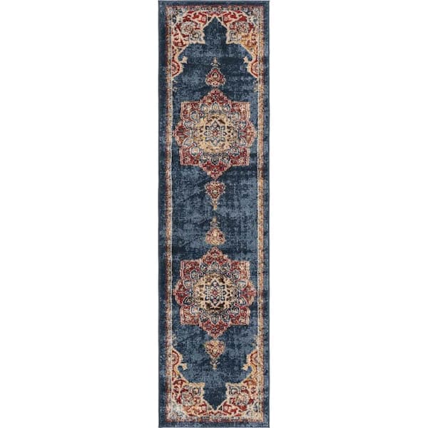 Utopia Helios Dark Blue 2' 0 x 8' 0 Area Rug