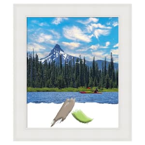 Textured White Picture Frame Opening Size 20 x 24 in.