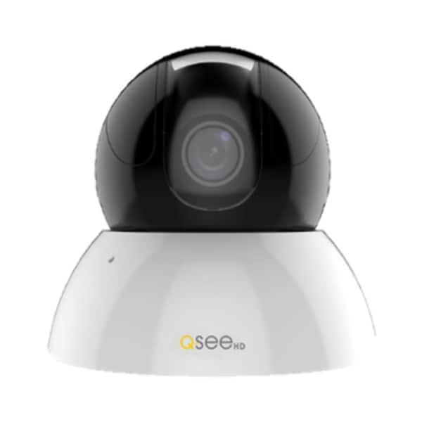 Q-SEE Wi-Fi Wireless 4MP IP Motorized Pan Tilt Standard Surveillance Camera with 16GB SD Card and Night Vision