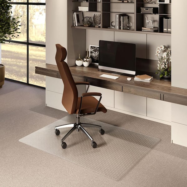 ES Robbins EverLife Chair Mat for Low Pile Carpet 45 in.x 53 in. Clear