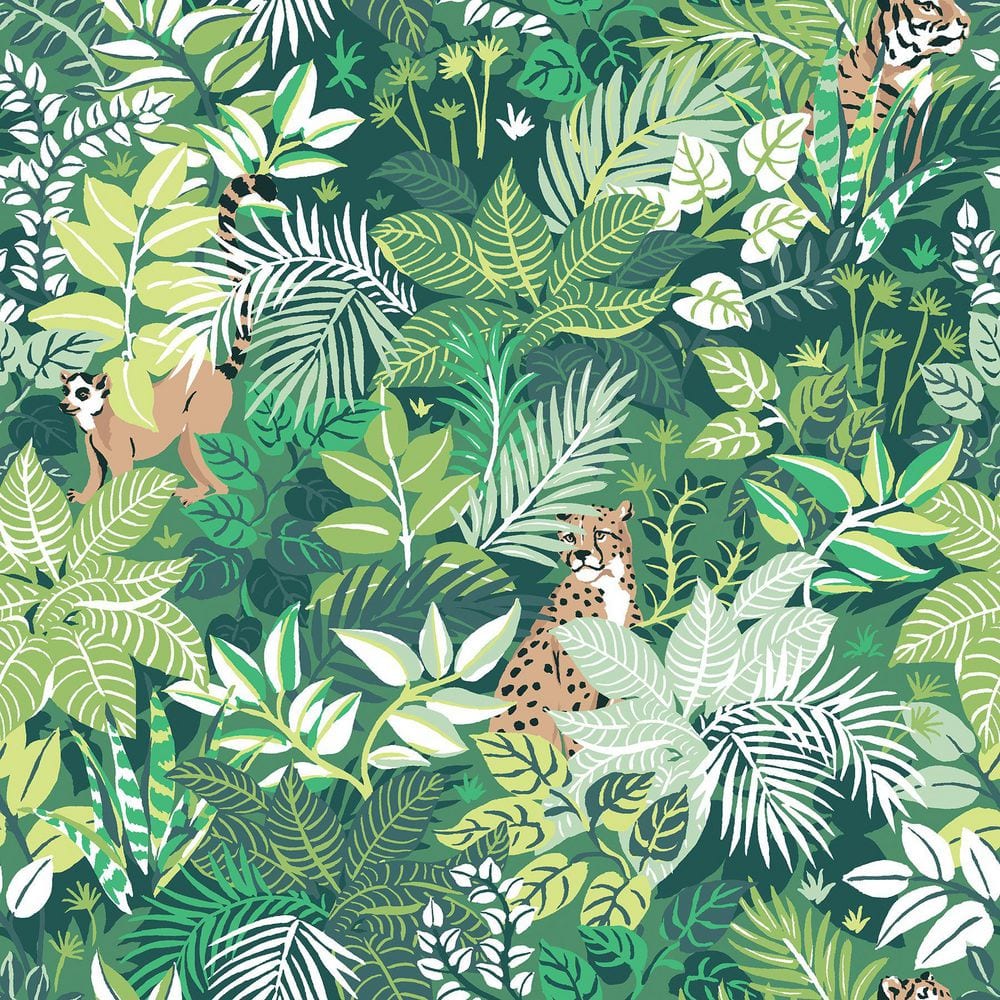 アート　PRETTY GREEN Prints 「Pocket Full」 PRINTFRESH Green Sage Tropical Oasis Peel and Stick