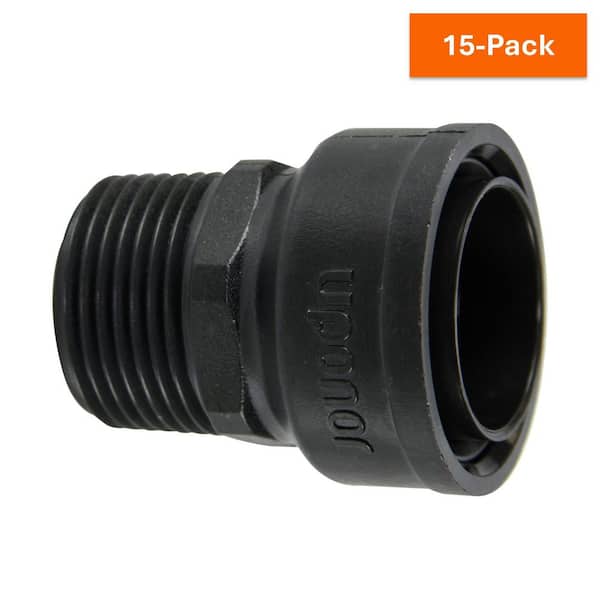 TotalFit 1 in. Push-to-Connect x 1 in. NPT Engineered Polymer Male Threaded Adapter (15-Pack)