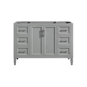 Stockham 48 in. W x 21-1/2 in. D Bathroom Vanity Cabinet Only in Chilled Gray