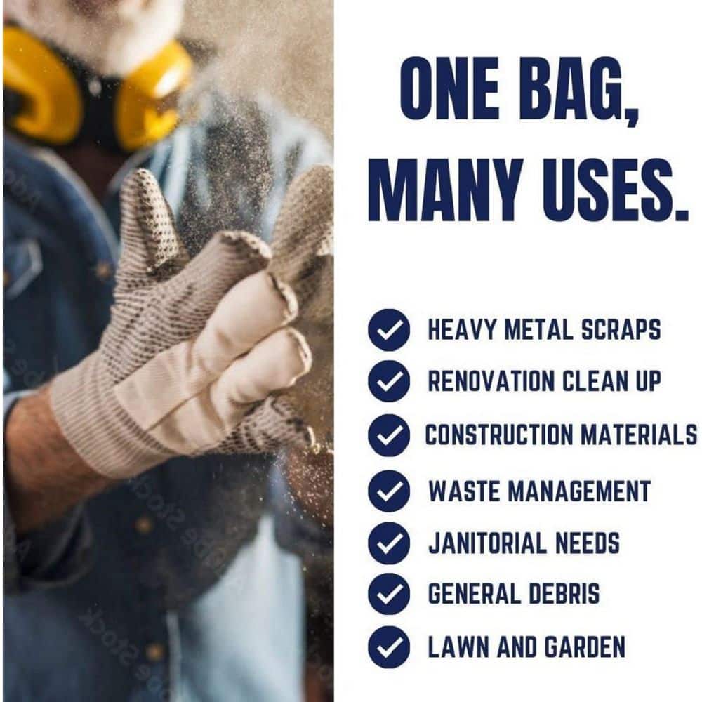 Clear 20-30 Gallon Recycled Plastic Trash Bags, 100 Count