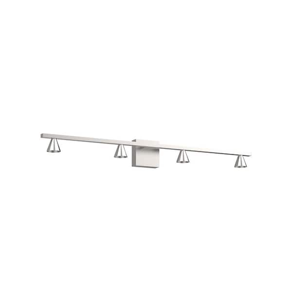 KUZCO Dune 41-in 1 Light 21-Watt Brushed Nickel Integrated LED Vanity Light