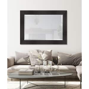 Large Rectangle Brown Beveled Glass Casual Mirror (44 in. H x 32 in. W)