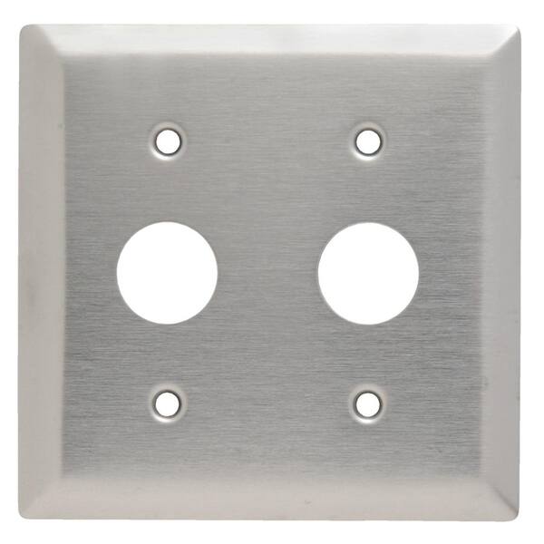 thumbnail image 2 of Pass & Seymour SS262 Stainless Steel Wall Plate - 2 Gang Decora/GFCI, Smooth 2 of 4