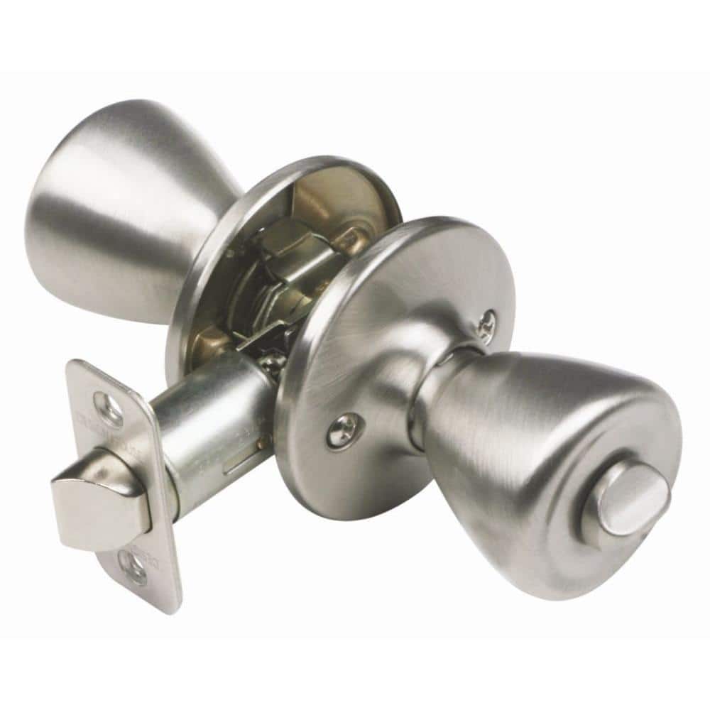 Tulip Satin Nickel Privacy Bed/Bath Door Knob price history on PriceWatchPro