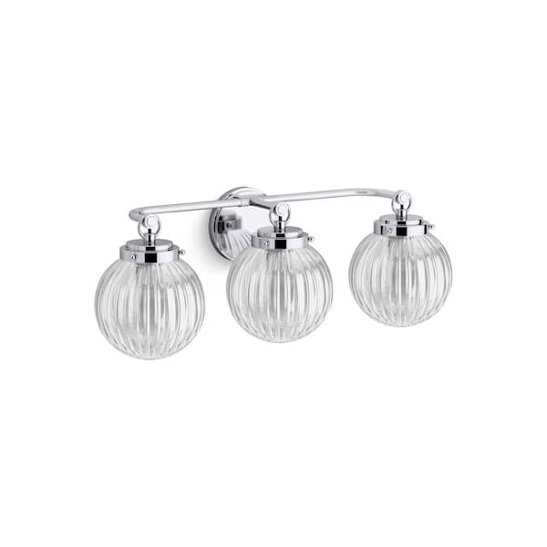 KOHLER Embra By Studio McGee Three-Light Polished Chrome Wall Sconce